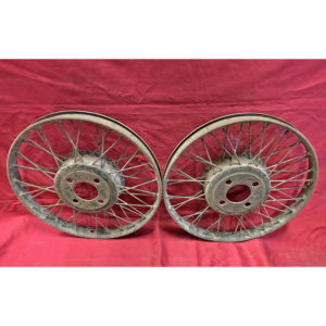 Jeu de 2 Roues à rayons pour pneus à talons
