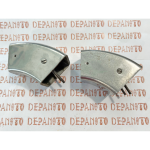 Paire de Catadioptres  carrés sur réhausse en aluminium