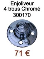 Enjoliveur 4 trous chrom - Depanoto voitures anciennes